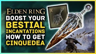 Elden Ring  Boost Your BESTIAL INCANTATIONS How to Get Cinquedea Dagger Location Guide [upl. by Nyliret576]