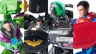 New Dc Comics Spinmaster Metal Force Figures revealed 4 pack Batman Superman Lex Luthor Brainiac [upl. by Opiuuk]