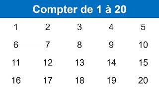 Apprendre à compter de 1 à 20 en français [upl. by Arihsa]