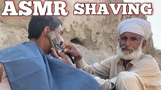 ASMR Fast Beard Shaving but Barber is 100 Year Old ASMR BrozAsmr [upl. by Matthews]