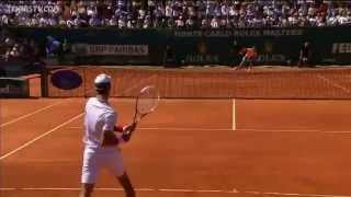 Nadals Hot Shot Defence In 2012 MonteCarlo Final [upl. by Dove622]