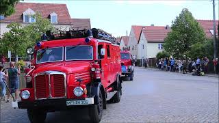 Feuerwehr Fahrzeugkorso  125 Jahre FF Radebeul Wahnsdorf [upl. by Ressay29]