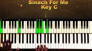 Sinach For Me Piano Piano Chords For Beginners [upl. by Lawrenson795]