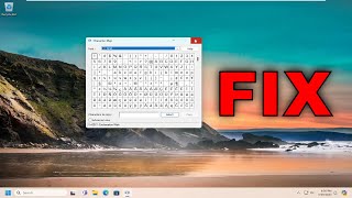 Character Map Not Working in Windows 1110 Solution [upl. by Yragerg]