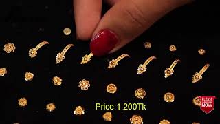 Nose Pin Designs  Nose Ring  Nose Pins  Women Nose Rings 2018  Traditional Gold nose pin [upl. by Eisle]