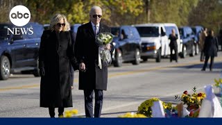 Biden meets with families first responders in Lewiston after mass shooting [upl. by Cooke]