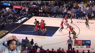 FlightReacts To BULLS at WARRIORS  FULL GAME HIGHLIGHTS  March 7 2024 [upl. by Atahs]