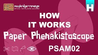 Paper Phenakistoscope PSAM02 How It Works [upl. by Kcolttam725]