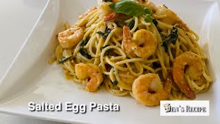 Salted Egg Pasta  Jen’s Recipe [upl. by Nogras433]