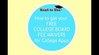 How to get your College Board Fee Waivers for College Apps [upl. by Grube]