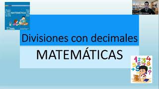 Tutorial divisiones con cociente decimal [upl. by Orland]