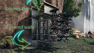 Best turret wall design 2023 Ark survival Evolved [upl. by Brok]