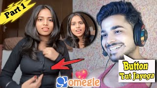 Button Tut Jayega ❤😍  Fell In Love On Omegle  Flexing On Omegle  Shocking Reactions adarshuc [upl. by Ansilme]