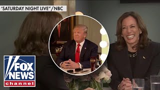 Fox amp Friends Kamala Harris mocked for ripoff of Trump SNL skit [upl. by Corwun]