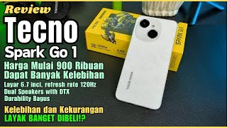 Review Tecno Spark Go 1 Setelah 1 Bulan  900 Ribuan dapat HP banyak Bagusnya Gas Beli ini Saja [upl. by Adanar]