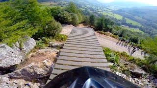 Dan Athertons Intense Downhill MTB Run GoPro View  Red Bull Hardline [upl. by Yadroc]