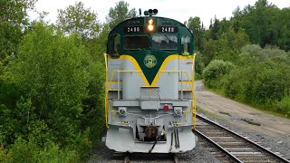 Riding the Adirondack Railroad Thendara to Tupper Lake [upl. by Asilef]