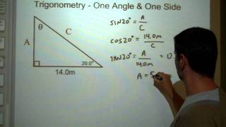 Trig one side one angle [upl. by Ruddie453]