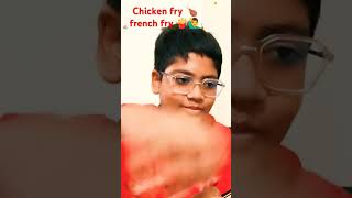 Chicken fry 🍗🙋‍♂️ French fry 🍟bangladesh foodblogger chicken frenchfry yummy fastfood [upl. by Jankell]