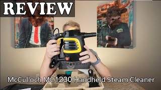 McCulloch MC1230 Handheld Steam Cleaner  Unboxing Test amp Review [upl. by Husha]