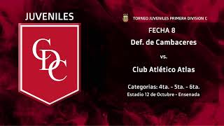 JUVENILES C  FECHA 8  CAMBACERES vs ATLAS [upl. by Xanthus]