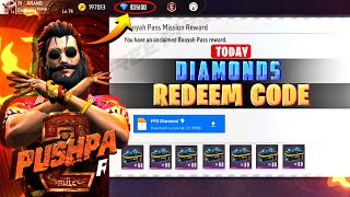 Today Diamonds Redeem code 🔥  Free fire diamond app tamil  Unlimited Diamonds ✅  Pushpa Event [upl. by Marcello]