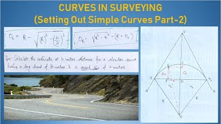 Setting Out Of Simple Curves By Ordinates From The Long Chord  Part2  Hindi  Curves In Surveying [upl. by Johm]