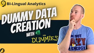 Dummy Data for Power BI  👷‍♂️ Build Your Own Dataset with Excel [upl. by Diehl813]