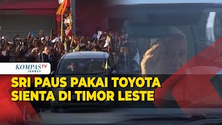 Paus Fransiskus Gunakan Toyota Sienta saat Kunjungan di Timor Leste [upl. by Janette]