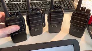 How To Program Radioditty GA2S Walkie Talkie TwoWay Radio For Legal Use  UHF Business Band [upl. by Nwahsel]