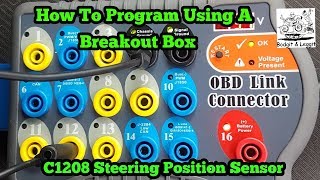 How To Program Models With A Breakout Box Toyota C1208 Steering Sensor Fix Bodgit And Leggit Garage [upl. by Nairdna]