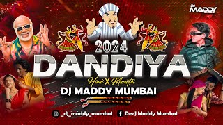 Dandiya 2024  Marathi amp Hindi  Dj Maddy Mumbai  Nonstop Garba Dj Song  Trending Songs [upl. by Eema]