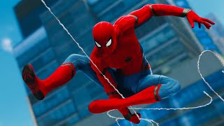 MARVELS SPIDERMAN PS4 Web Swinging Gameplay  STARK SUIT  Day Time PS4 PRO [upl. by Aillimat]