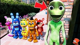 CAN FNAF WORLD ANIMATRONICS HIDE FROM DAME TU COSITA GTA 5 Mods FNAF RedHatter [upl. by Ayhtak237]