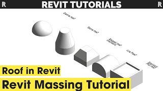 Roof in Revit  Revit Massing Tutorial [upl. by Akitan971]