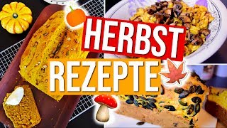 SCHNELLE amp EINFACHE HERBST REZEPTE🍁🍂  Kürbisbrot  Spätzle mit Pilzen  Vanessa Nicole [upl. by Parcel]