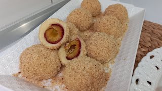 KNEDLE SA ŠLjIVAMA💥Stari najbolji recept❗️DUMPLINGS WITH PLUMS [upl. by Orion]