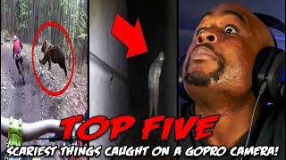 TOP 5 Scariest Things Caught On A GoPro Camera REACTION [upl. by Yv62]