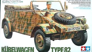 In Box Review 135 Tamiya Kubelwagen Type 82 [upl. by Klemens]