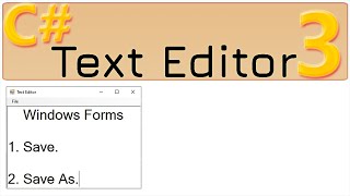 3 Save and Save As  Text Editor C [upl. by Zellner]