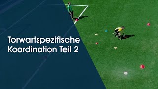 Torwartspezifische Koordination Teil 2  Torwarttraining am Deutschen Fußball Internat [upl. by Peadar]