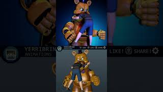 FNAF AR Bite 83 Fredbear  Animation reel [upl. by Ilrahs]