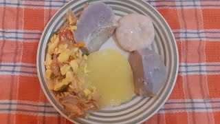 Ackee amp Saltfish Dumpling yam amp Dasheen [upl. by Addy]