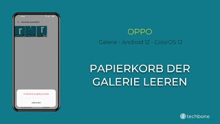 Papierkorb der Galerie leeren  Oppo Android 12  ColorOS 12 [upl. by Elfie685]