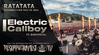 ELECTRIC CALLBOY ft BABYMETAL  RATATATA Live at Resurrection Fest EG 2024 [upl. by Ollopa]