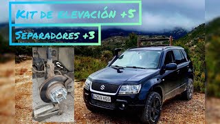 KIT Elevacion 5 y Separadores 3 para el Vitara [upl. by Necaj]