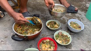 African villagecooking village food for lunch okrafufu [upl. by Alenas]