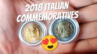 Monete da 2 euro ITALIA commemorative comprate [upl. by Linehan]