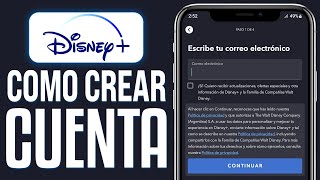 ✅ Cómo CREAR una CUENTA de DISNEY PLUS 2024 Desde el Celular [upl. by Tobe536]