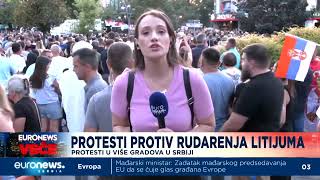 Protest protiv Rio Tinta u Šapcu [upl. by Aynotel]